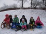 Sokolíci na sněhu